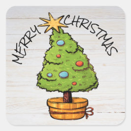 TOO CUTE KERST STICKER