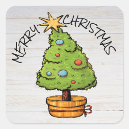 TOO CUTE KERST STICKER