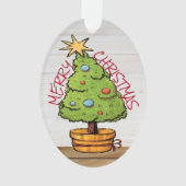 TOO CUTE kerstboom Ornament (voorkant)