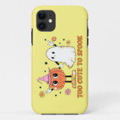 TOO CUTE OM grappige, leuke geest-halloween TE SPR Case-Mate iPhone Case (Achterkant)