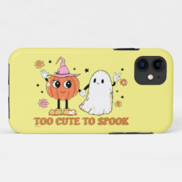 TOO CUTE OM grappige, leuke geest-halloween TE SPR Case-Mate iPhone Case