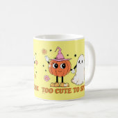 TOO CUTE OM grappige, leuke geest-halloween TE SPR Koffiemok (Voorkant rechts)