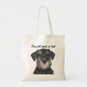 Too Cute Puppy Miniature Schnauzer Dog Tote Bag (Voorkant)