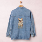 Too Cute to Be Serious – Funny French Bulldog  Denim Jacket (Hangar)