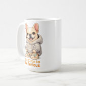 Too Cute to Be Serious – Funny French Bulldog  Koffiemok (Voorkant links)