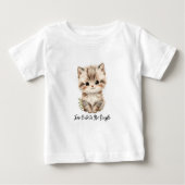Too Cute To Be Single" Adorable Kitten T-Shirt (Voorkant)