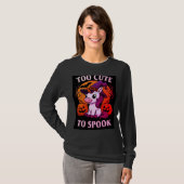 Too Cute To Spook – Adorable Halloween Unicorn  T-shirt (Voorkant volledig)