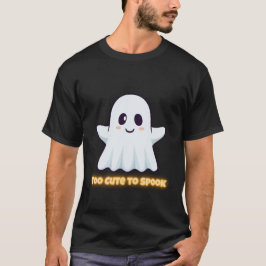 Too Cute To Spook – Adorable Kawaii Ghost Hallowee T-shirt