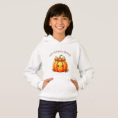 Too Cute to Spook – Adorable Pumpkin Hoodie  (Voorkant volledig)
