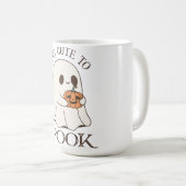 Too Cute To Spook | Aesthetic Halloween Koffiemok (Voorkant rechts)