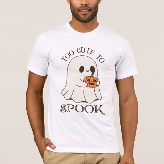 Too Cute To Spook | Aesthetic Halloween T-shirt (Voorkant)
