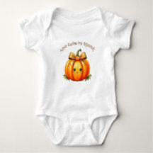 Too Cute to Spook – Baby Halloween Bodysuit