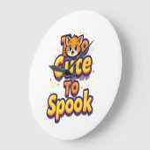 Too Cute To Spook Cat Grote Klok (Hoek)