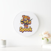 Too Cute To Spook Cat Grote Klok (Huis)
