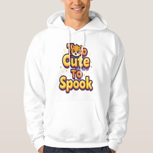 Too Cute To Spook Cat Hoodie (Voorkant)