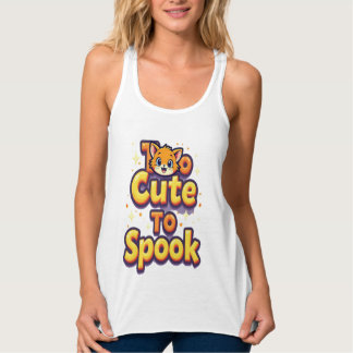 Too Cute To Spook Cat Tanktop