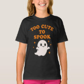  Too Cute To Spook - Funny Halloween Ghost Girl's  T-shirt (Voorkant)