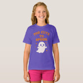  Too Cute To Spook - Funny Halloween Ghost Girl's  T-shirt (Voorkant volledig)