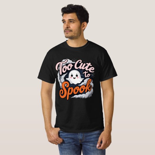 Too Cute to Spook Ghost Design T-shirt (Voorkant volledig)