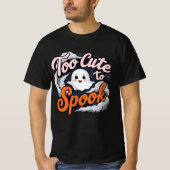 Too Cute to Spook Ghost Design T-shirt (Voorkant)
