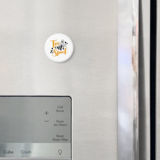 Too Cute To Spook Ghost Halloween Funny Hoodie Magneet (Insitu (Koelkast))