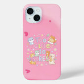 Too Cute to Stress – Funny Cute  Case-Mate iPhone Case (Achterkant)