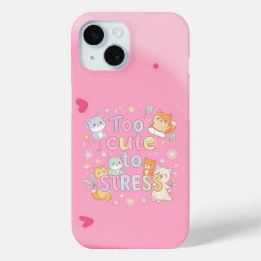 Too Cute to Stress – Funny Cute  Case-Mate iPhone Case (Achterkant)