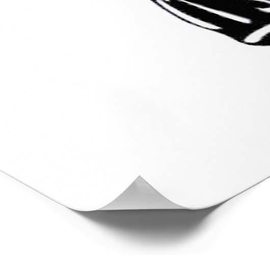 Too Dark to Read Poster (Hoek)