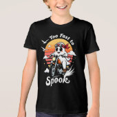 Too fast to spook - Geist auf Motorrad Tri-Blend Shirt (Voorkant)