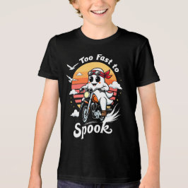 Too fast to spook - Geist auf Motorrad Tri-Blend Shirt