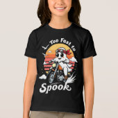 Too fast to spook - Geist auf Motorrad Tri-Blend Shirt (Voorkant)