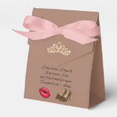 Too Glam To Care – Chic Quote  Bedankdoosjes (Voorkant Zijde)