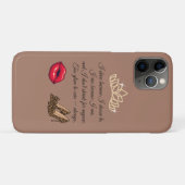 Too Glam To Care – Chic Quote Case-Mate iPhone Case (Achterkant (horizontaal))