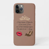 Too Glam To Care – Chic Quote Case-Mate iPhone Case (Achterkant)