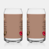 Too Glam To Care – Chic Quote Drinkware Set Blikvorm Glas (Rechts)