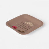 Too Glam To Care – Chic Quote  Papieren Bordje (Gebogen)