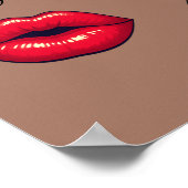 Too Glam To Care – Chic Quote  Poster (Hoek)