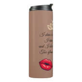 Too Glam To Care – Chic Quote  Thermosbeker (Gedraaid links)