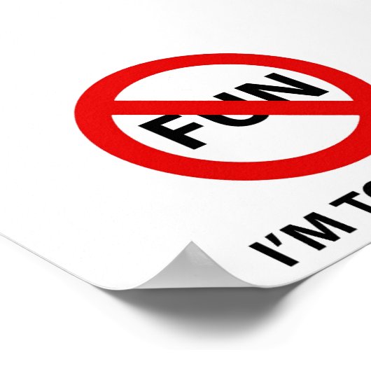 TOO HOLY POSTER (Hoek)