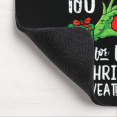 Too Hot For Ugly Christmas Sweater Funny Xmas Men Muismat (Hoek)