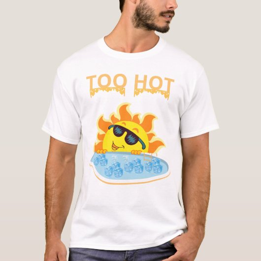 Too Hot to Handle: Summer Sun in the Pool T-shirt (Voorkant)