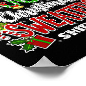 Too Hot Ugly Christmas Sweaters Funny Xmas Men Wom Poster (Hoek)