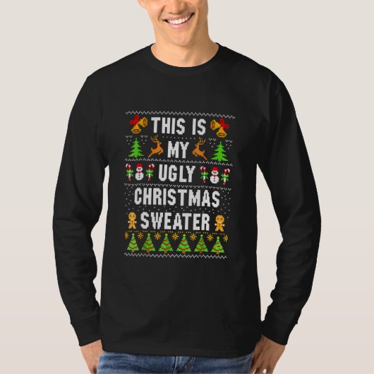 Too Hot Ugly Christmas Sweaters  Xmas Men Women Fa (Voorkant)