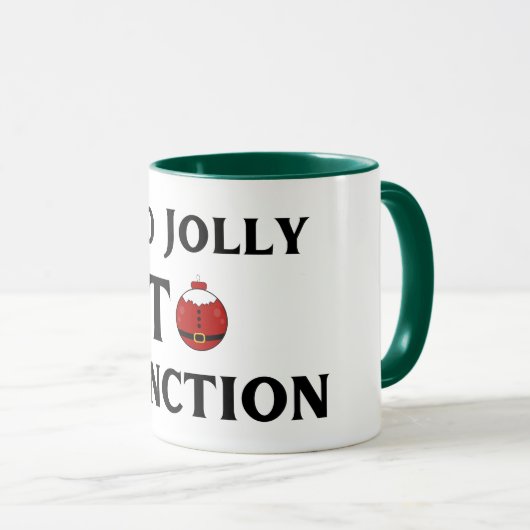 Too Jolly To Function Christmas Mug Mok (Voorkant rechts)