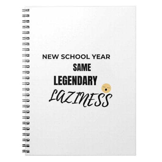 Too Lazy to Focus Notebook Notitieboek (Voorkant)