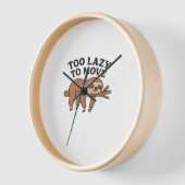 Too Lazy To Move – Cute Retro Cartoon Sloth Design (Hoek)