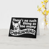 Too Many Chihuahuas Kaart (Gele Bloem)
