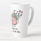 Too Many Tabs Open – Funny Brain  Latte Mok (Rechterhoek)