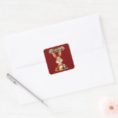 Too Much Chocolate – Funny Easter - Autocolante Vierkante Sticker (Envelop)