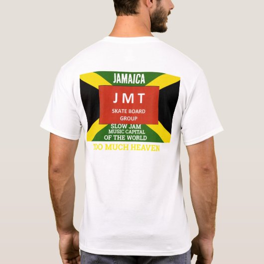 TOO MUCH HEAVEN. Basic Dark T-Shirt (Achterkant)